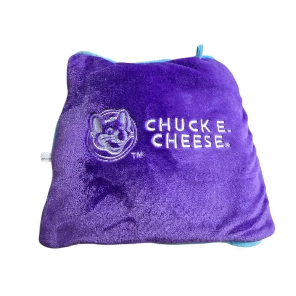 Chuck E Cheese Pillow with Build in throw, accent pillow